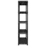 Voir la diapositive 4 : VIDAXL Etagere de rangement a 5 niveaux Noir 340x40x185 cm Plastique