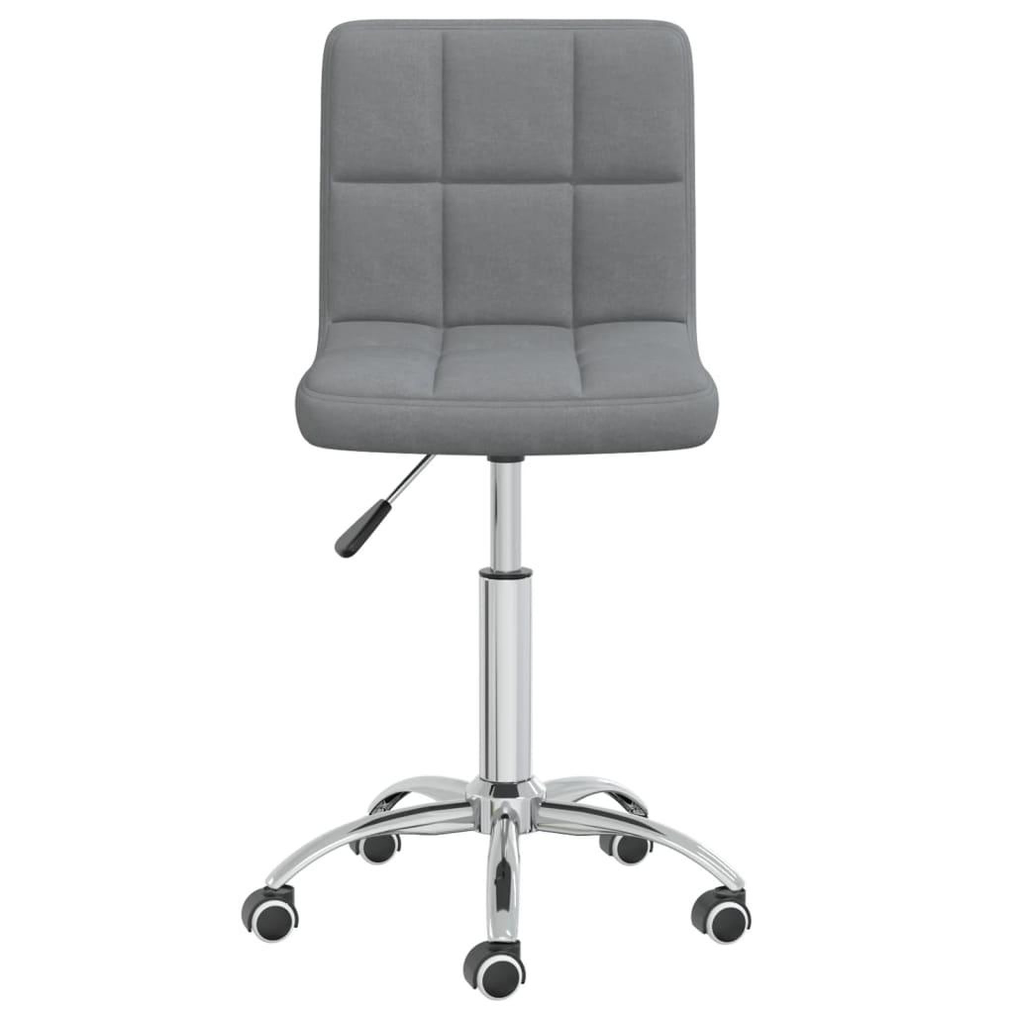 Voir la diapositive 3 : VIDAXL Chaise pivotante de bureau Gris clair Tissu