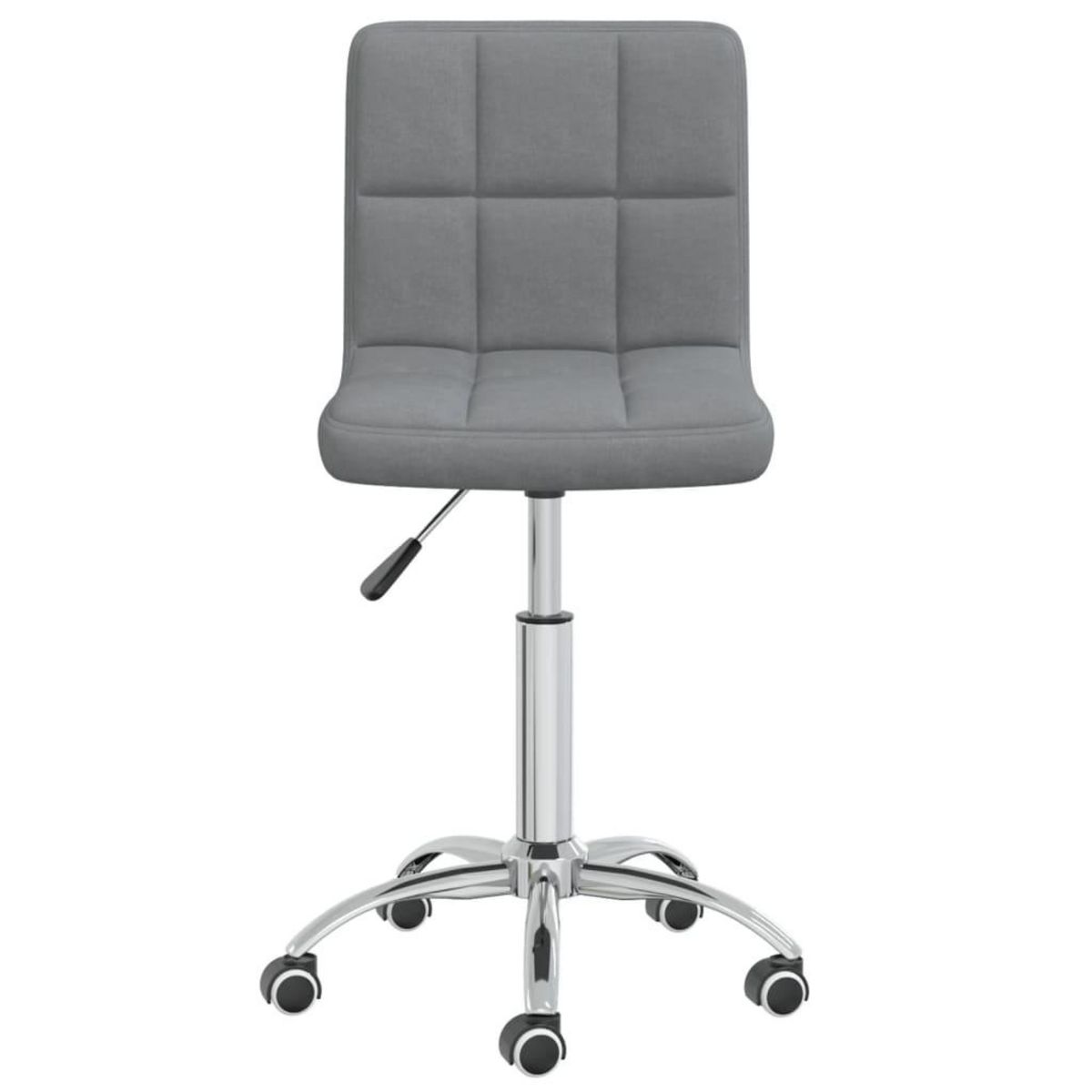 VIDAXL Chaise pivotante de bureau Gris clair Tissu