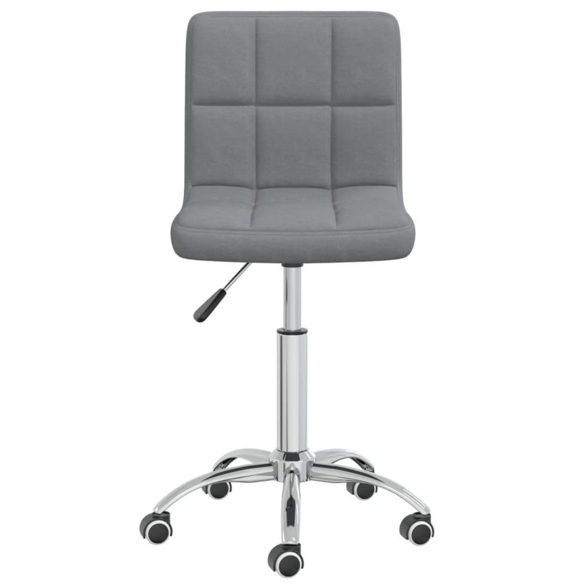 VIDAXL Chaise pivotante de bureau Gris clair Tissu