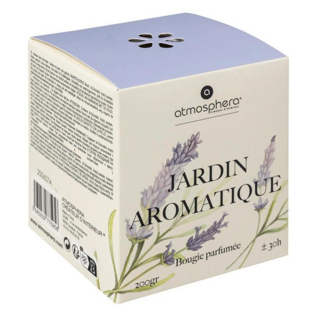 ATMOSPHERA Bougie Parfumée  Oudy  200g Jardin Aromatique