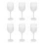 Voir la diapositive 1 : SECRET DE GOURMET Lot de 6 Verres à Vin  Givrés  38cl Transparent