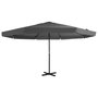 Voir la diapositive 1 : VIDAXL Parasol d'exterieur avec mat en aluminium 500 cm anthracite