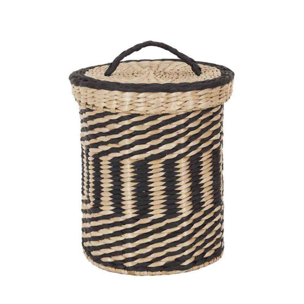 Paris Prix Lot de 2 Paniers de Rangement  Mirage  27cm Noir