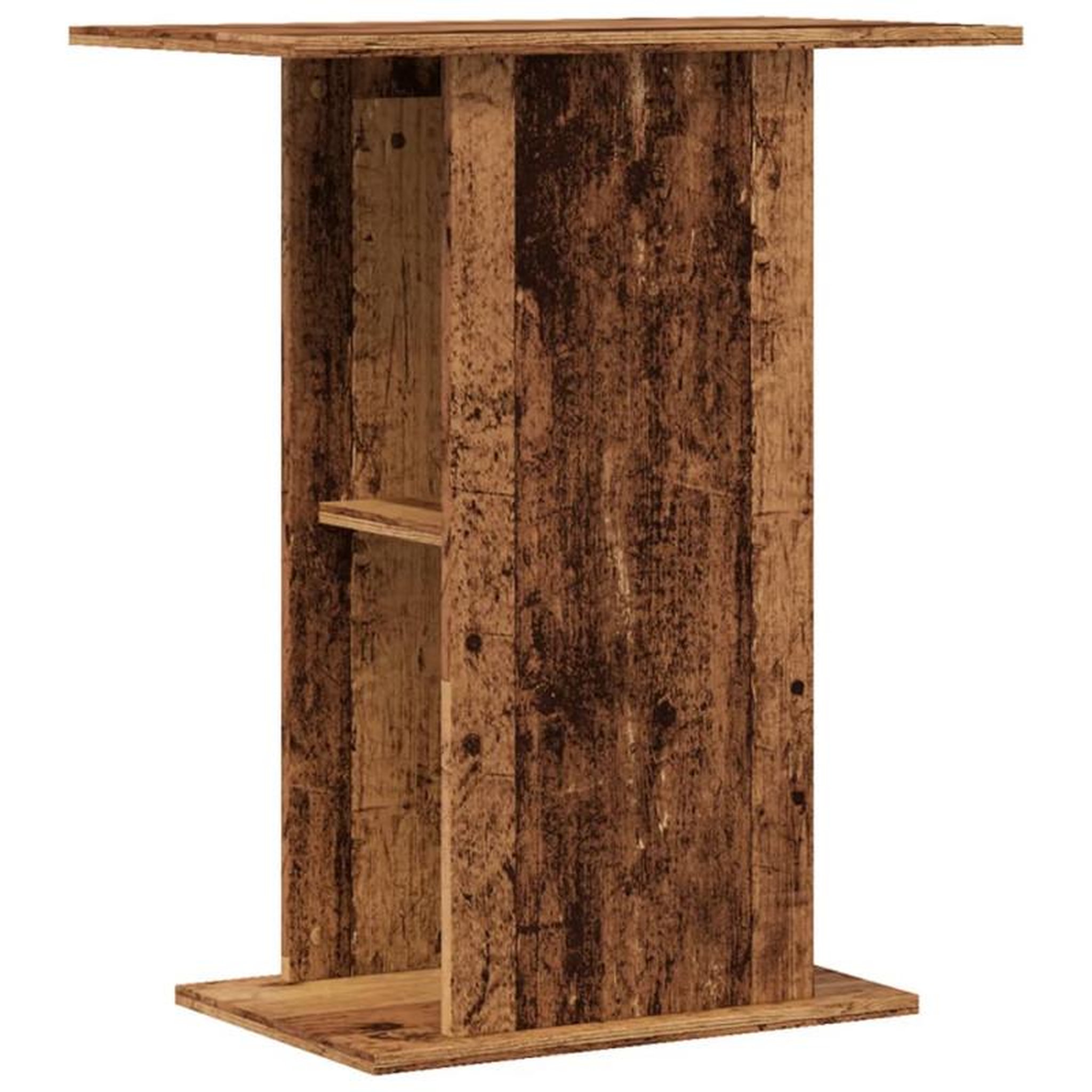 Voir la diapositive 2 : VIDAXL Support d aquarium vieux bois 36x60,5x72,5 cm bois d ingénierie