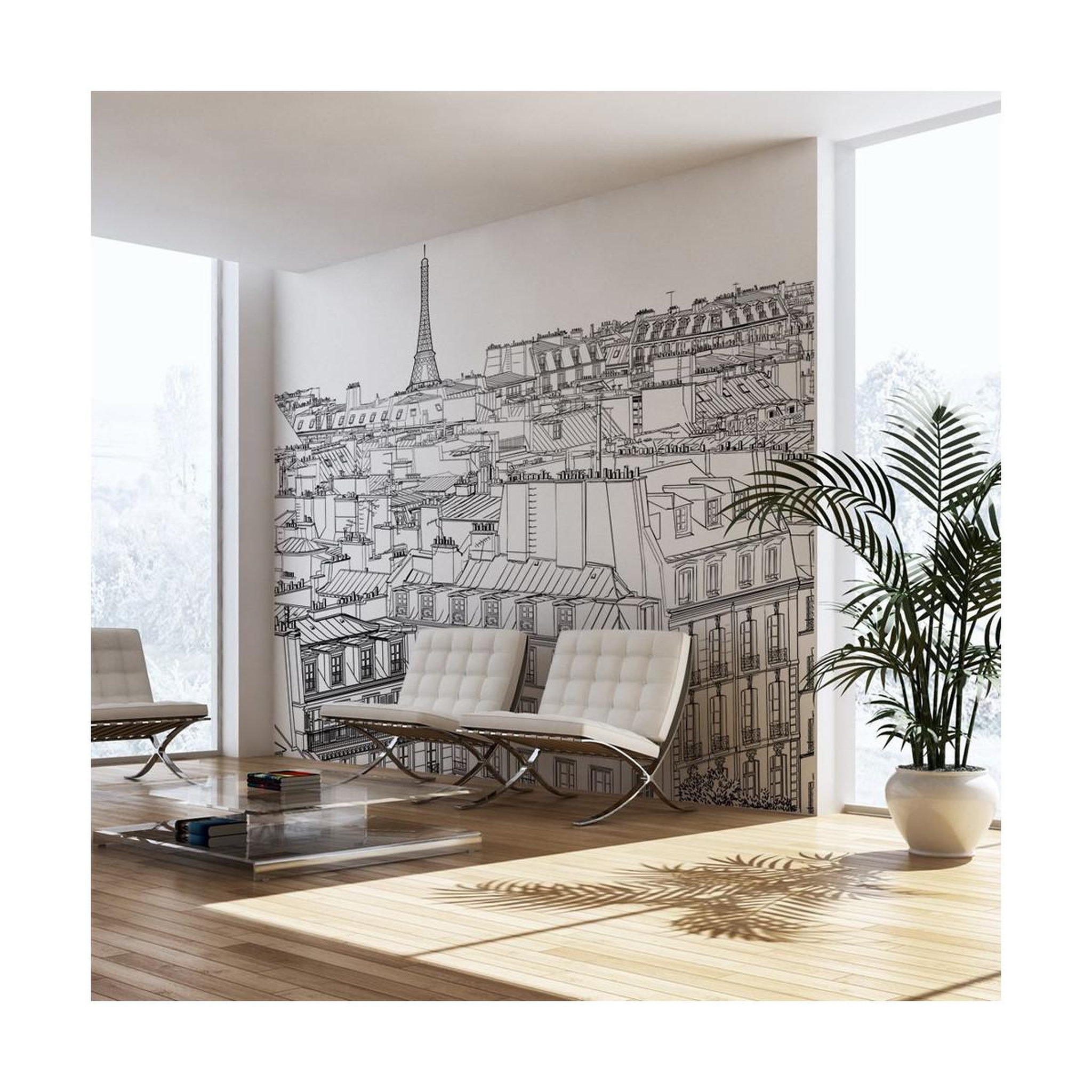 Paris Prix Papier peint  croquis parisien ii  450x270cm