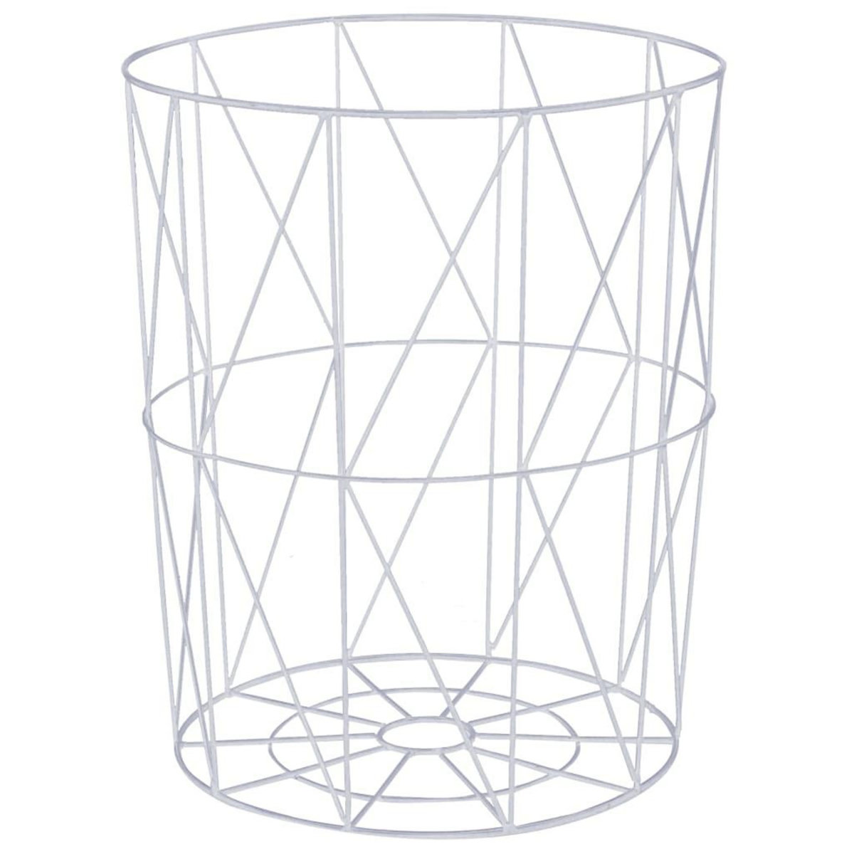 VIDAXL Table basse Blanc Ø 47 cm