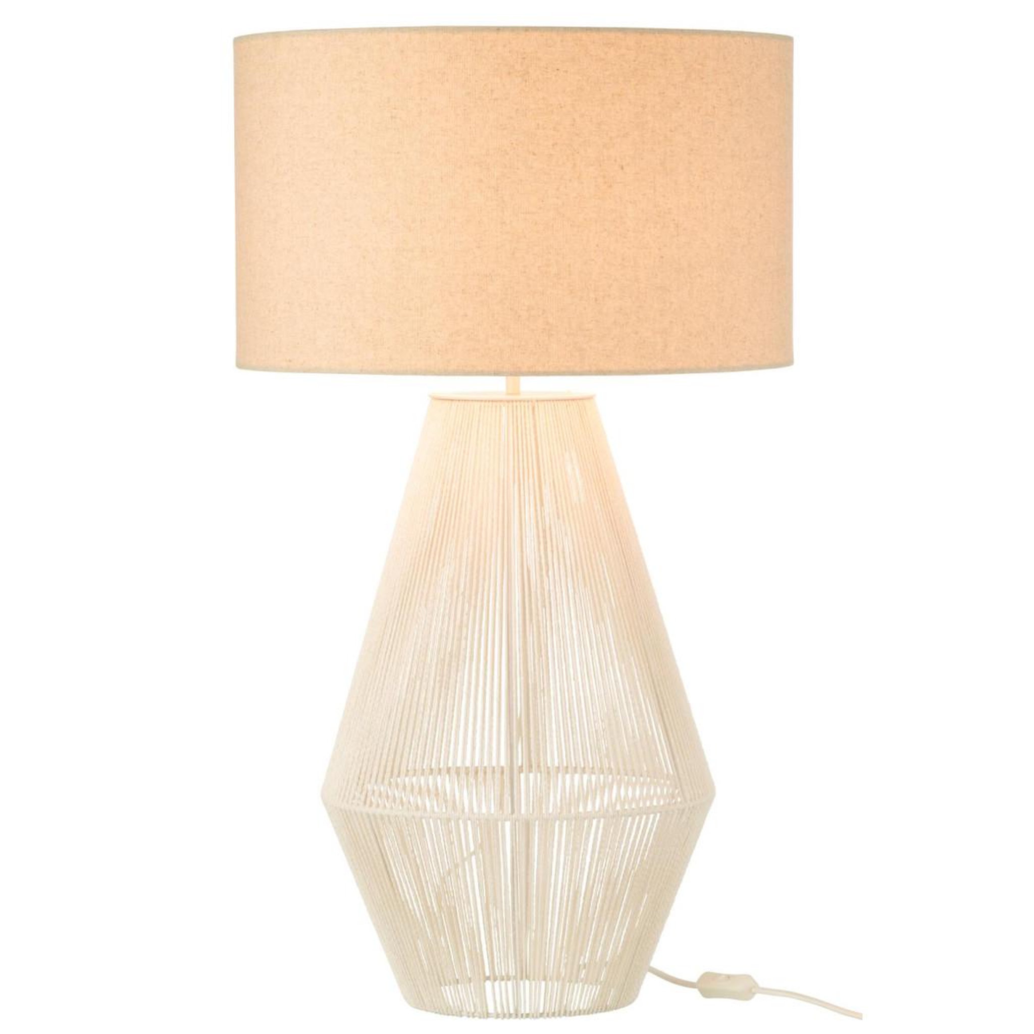 Voir la diapositive 2 : J-LINE Lampe à poser design  striing  78cm blanc