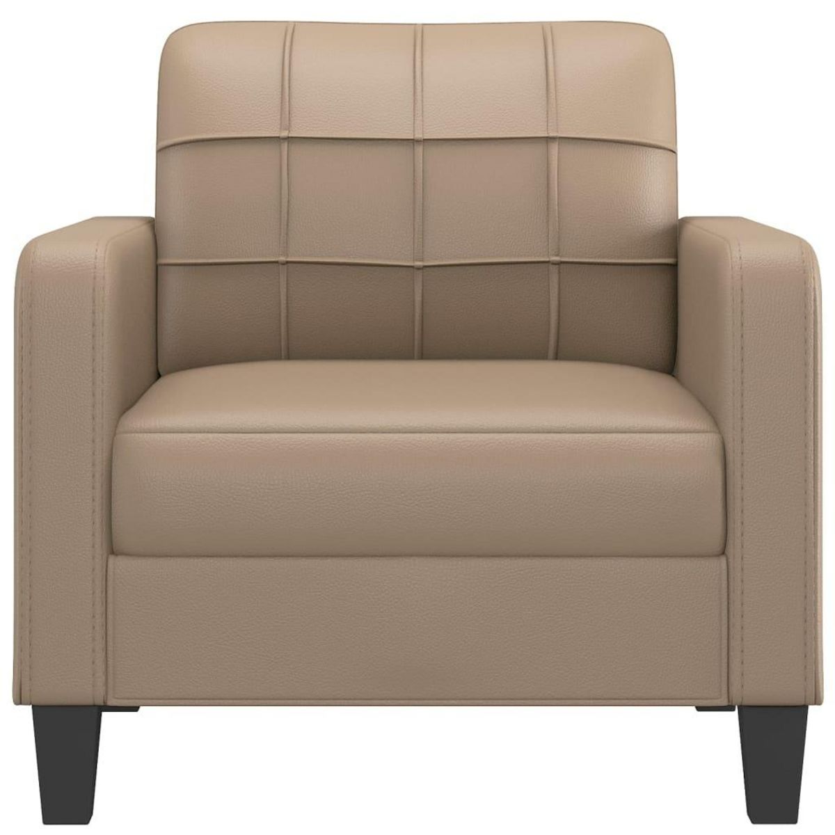 VIDAXL Fauteuil Cappuccino 60 cm Similicuir