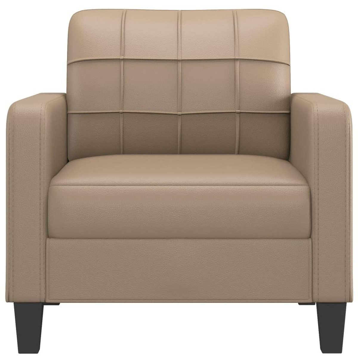 VIDAXL Fauteuil Cappuccino 60 cm Similicuir