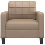 Voir la diapositive 3 : VIDAXL Fauteuil Cappuccino 60 cm Similicuir