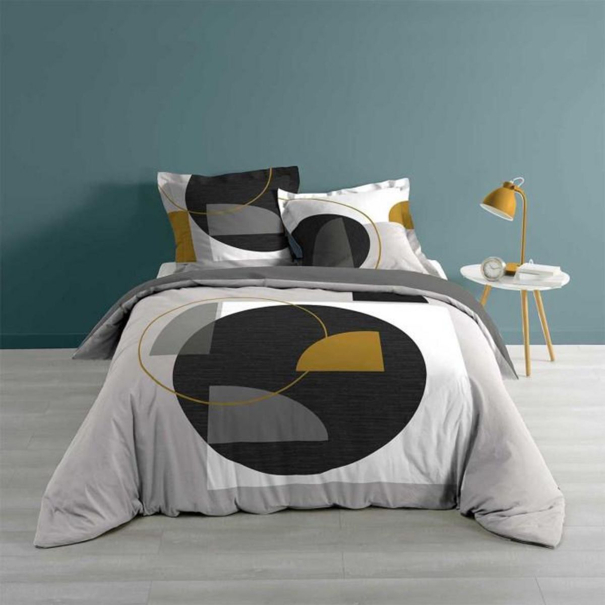 Paris Prix Parure de Lit 3 Pièces  Kolpi  240x220cm Gris