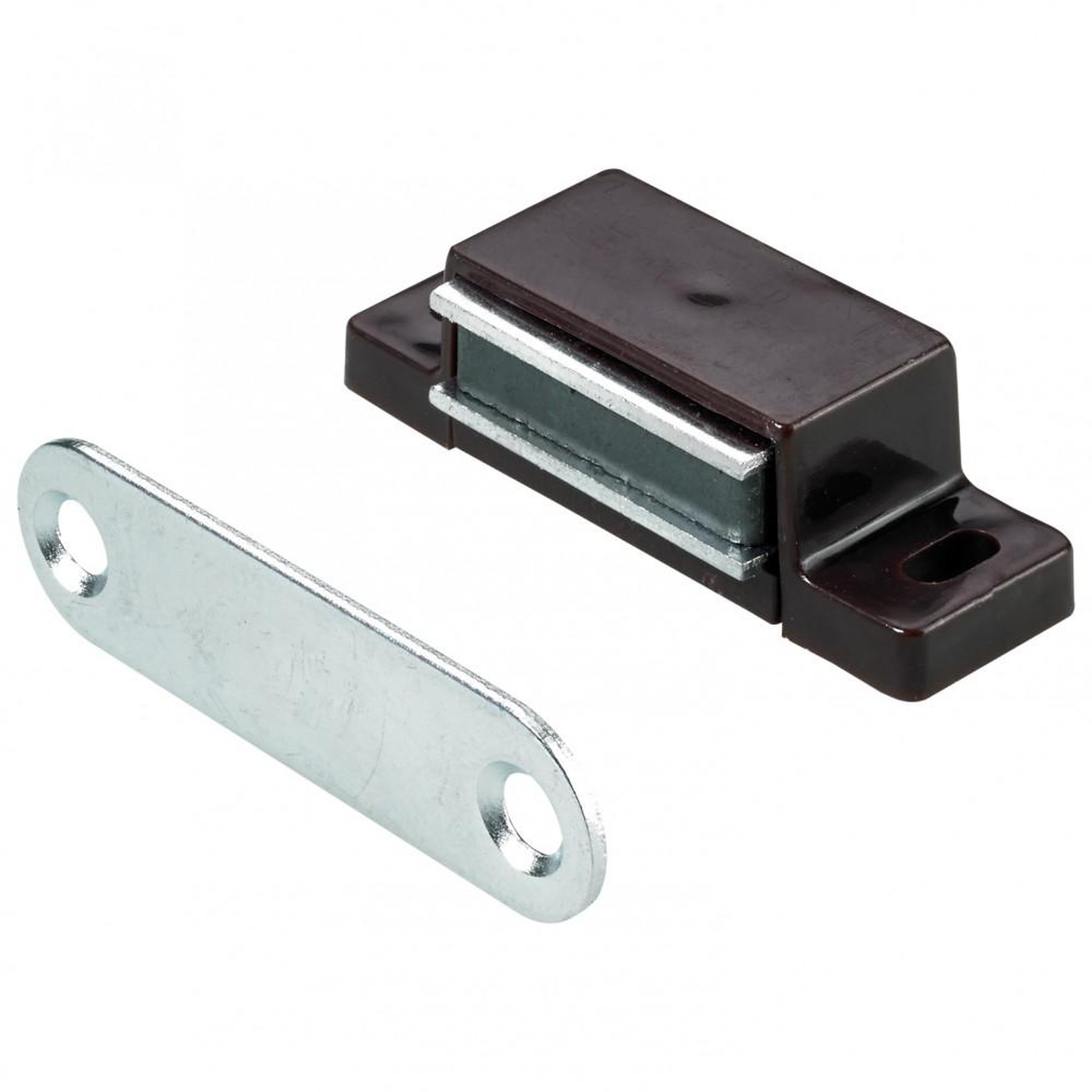 CENTRALE BRICO Lot de 4 loqueteaux magnétiques plastique HETTICH, L.14.5 x l.45.3 mm