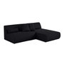 Voir la diapositive 3 : LISA DESIGN Onyx - canapé modulable d'angle réversible 4 places - en tissu mailles 3d