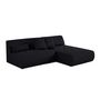 Voir la diapositive 3 : LISA DESIGN Onyx - canapé modulable d'angle réversible 4 places - en tissu mailles 3d
