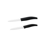 NIROSTA Set de 2 couteaux de cuisine lame en céramique 18 et 24 cm Nirosta