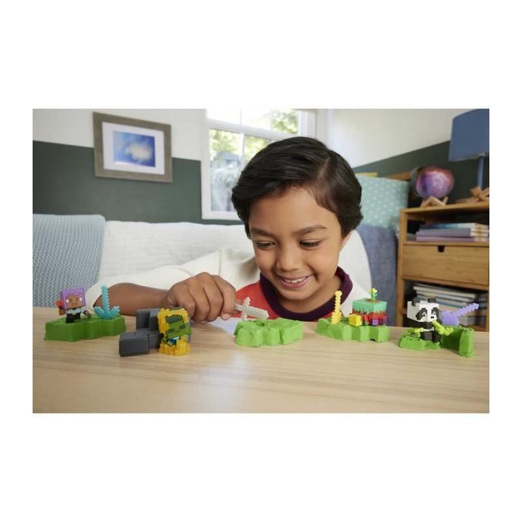 Voir la diapositive 4 : MATTEL Figurine Mattel Minecraft Coloré et détaillé