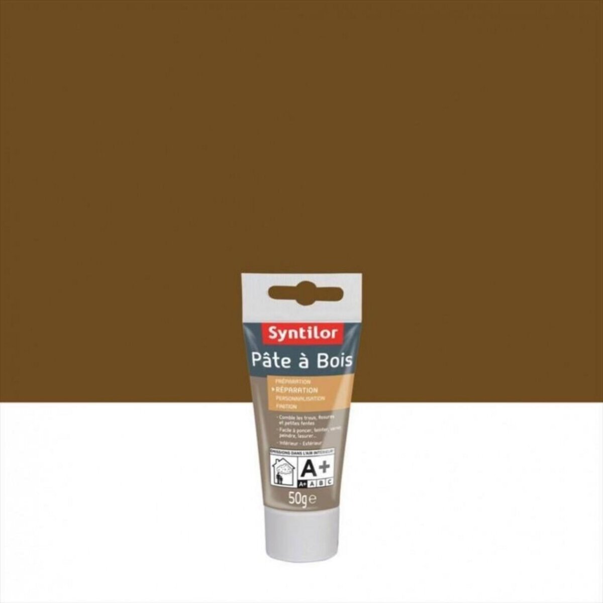 CENTRALE BRICO Pâte à bois SYNTILOR, chêne foncé, 50 g