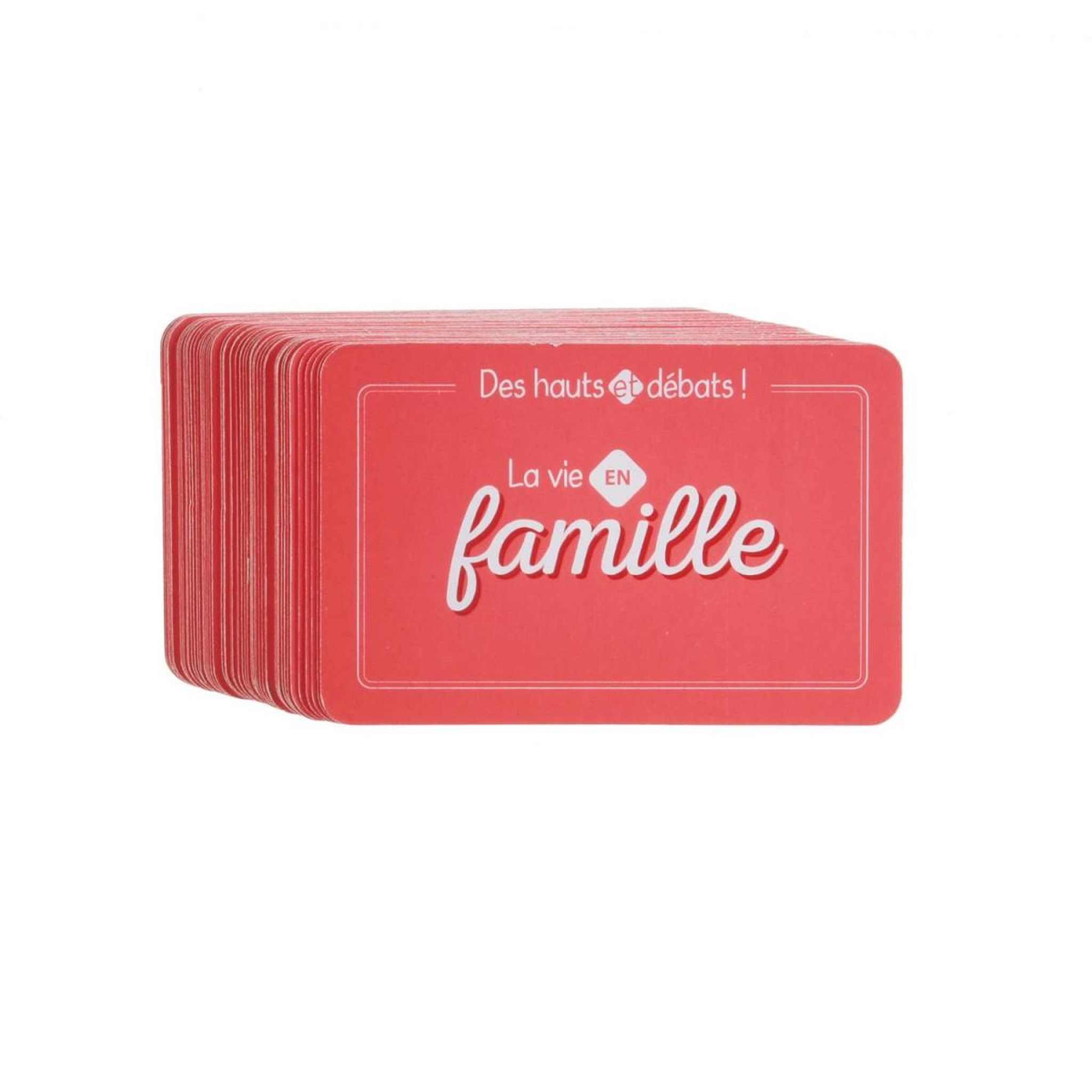Voir la diapositive 2 : MISTER GADGET Jeu de 54 cartes débat  soirée famille  8cm corail