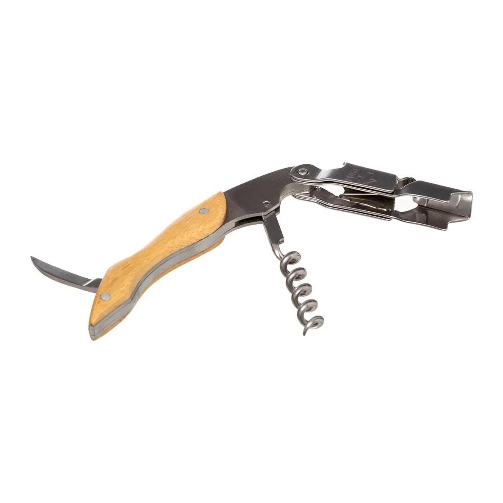 Voir la diapositive 2 : SECRET DE GOURMET Tire bouchon limonadier  bambou  12cm naturel