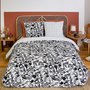 Voir la diapositive 1 : Home collection Parure de couette 100% microfibre, flore