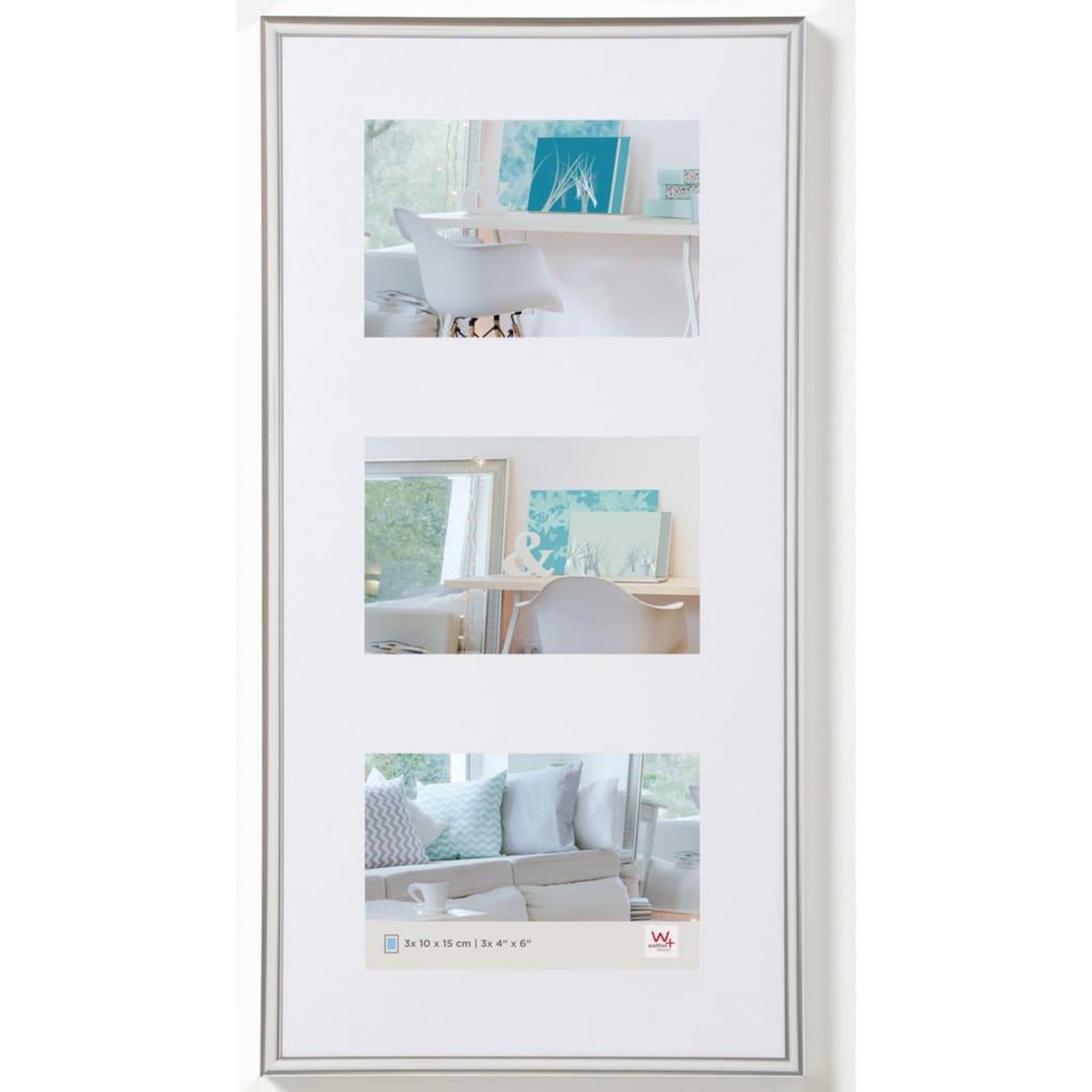 Walther Design Walther Design Cadre photo New Lifestyle 3x10x15 cm Argente