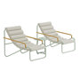 Voir la diapositive 1 : Paris Prix Salon de Jardin Lounge  Ithaka  100cm Beige & Vert