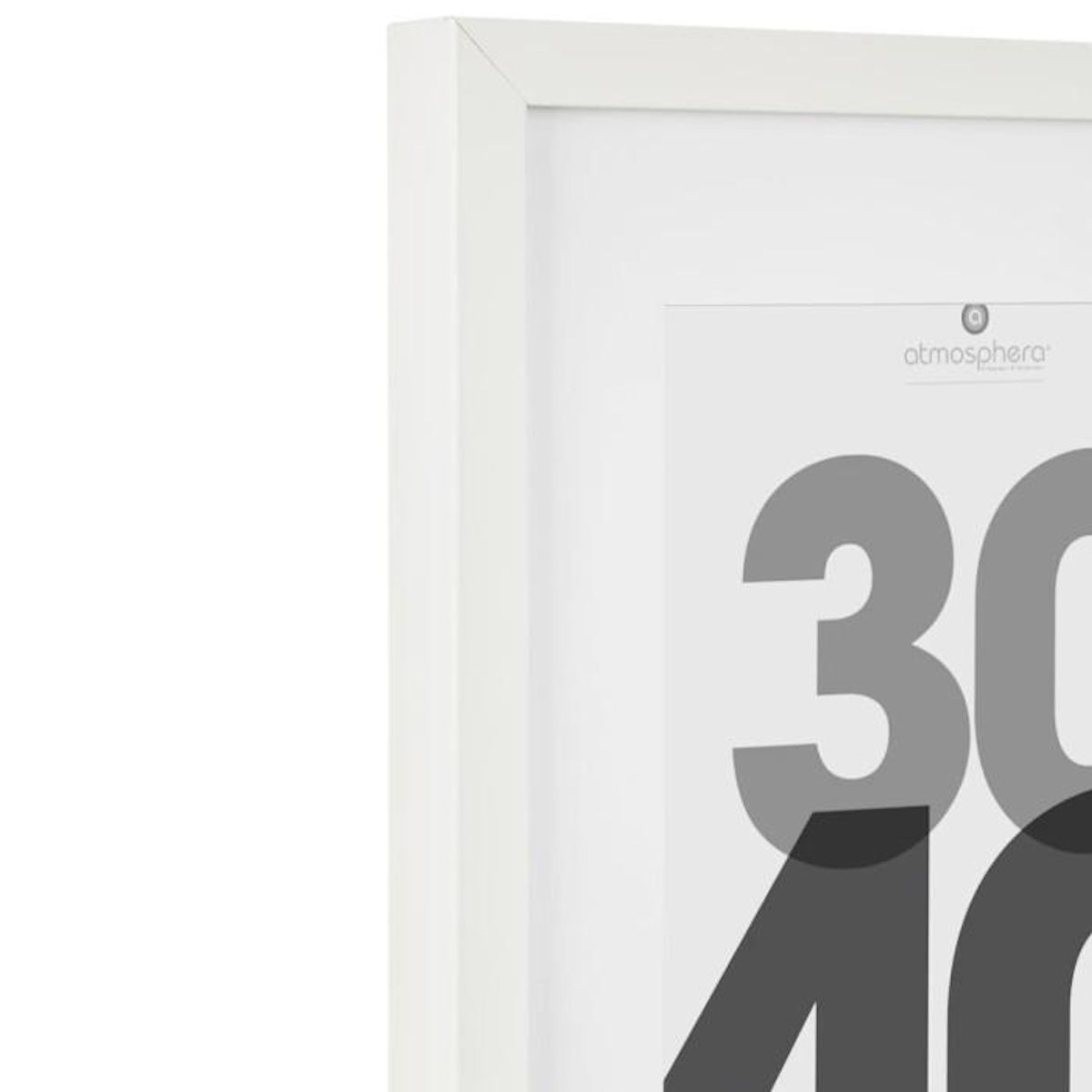 ATMOSPHERA Cadre Photo Bois 30x40cm Blanc