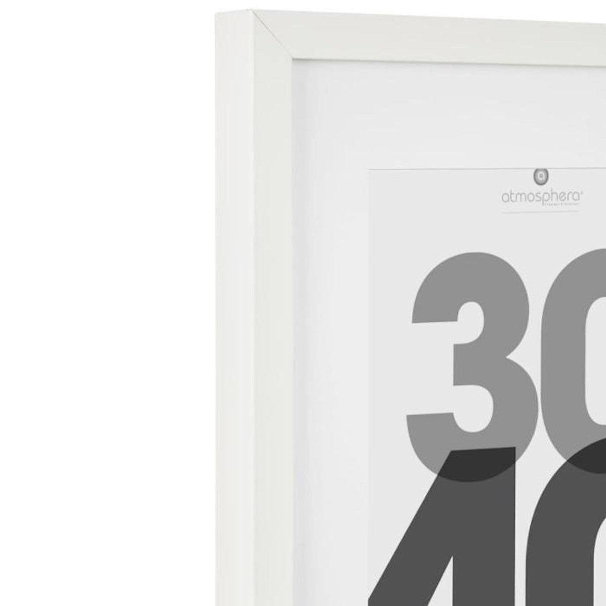 ATMOSPHERA Cadre Photo Bois 30x40cm Blanc