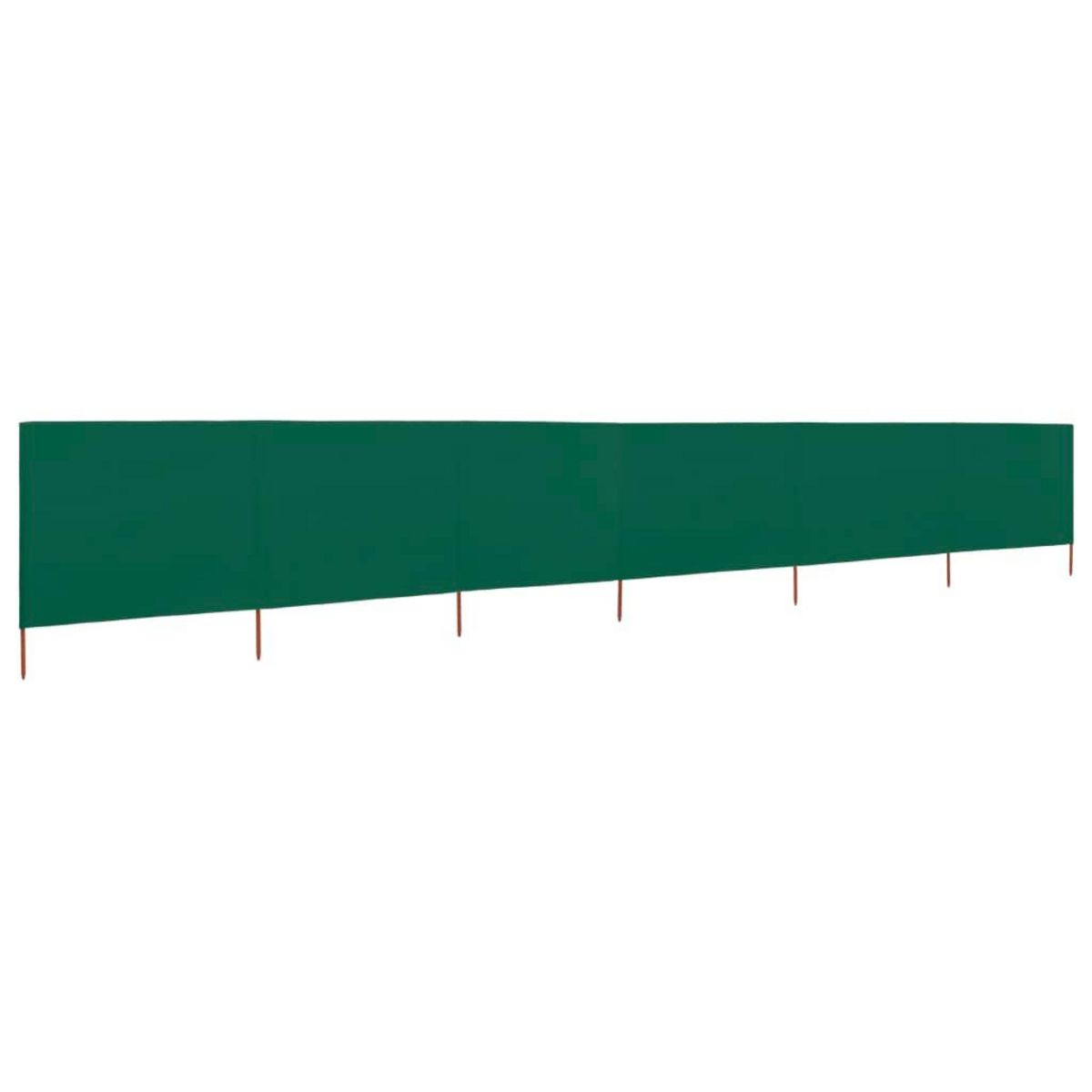 VIDAXL Paravent 6 panneaux Tissu 800 x 160 cm Vert