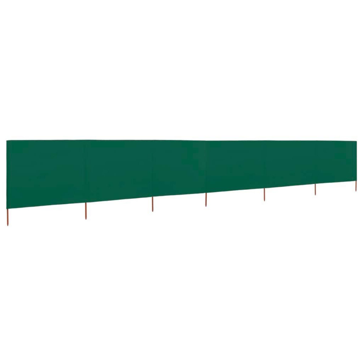 VIDAXL Paravent 6 panneaux Tissu 800 x 160 cm Vert