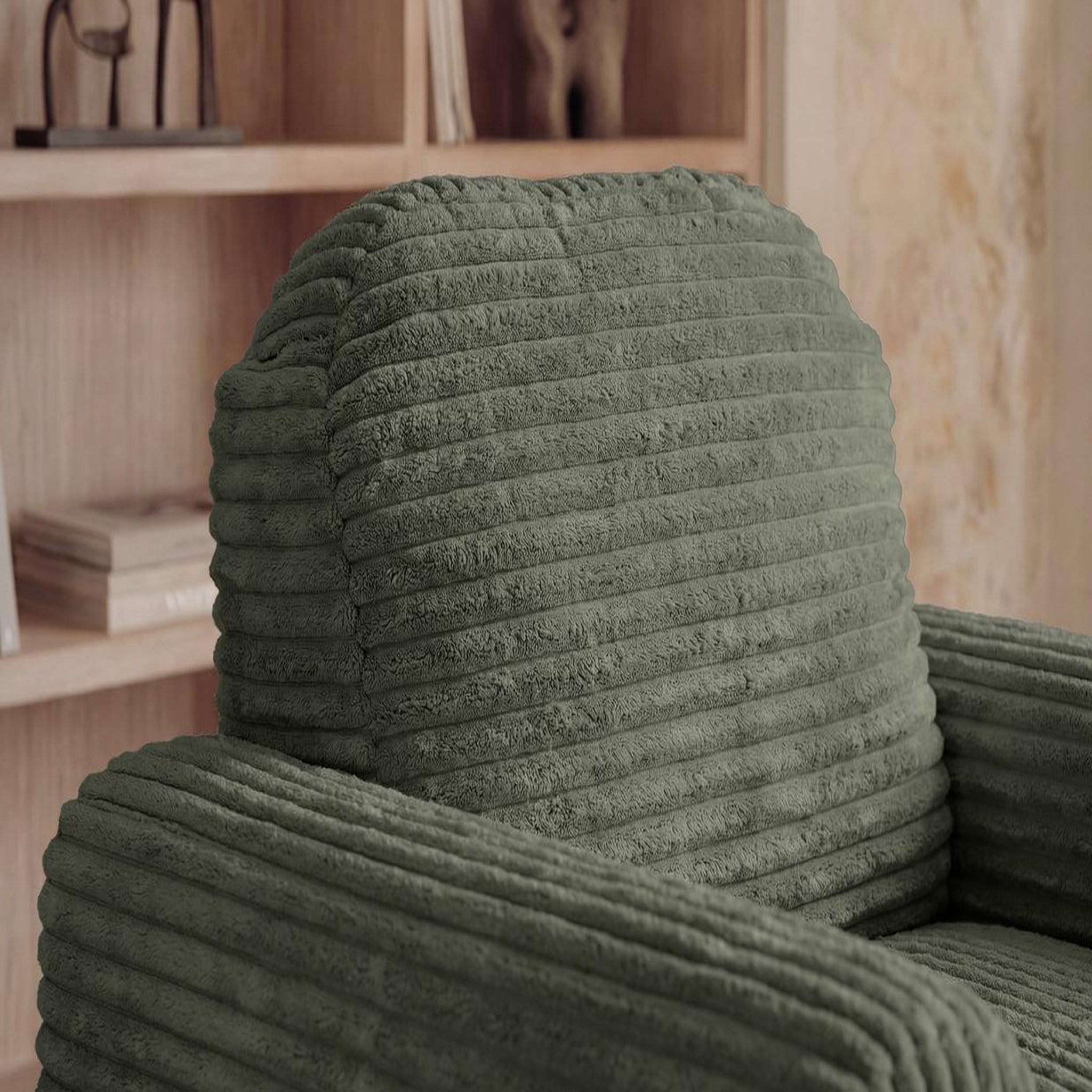 Voir la diapositive 4 : CASANOVA PARIS Elvis - fauteuil gros velours côtelé