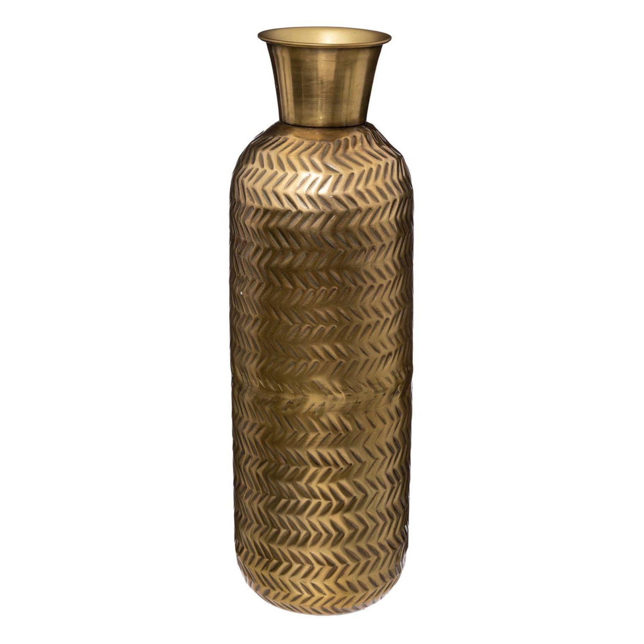 ATMOSPHERA Vase en métal martelé night - h. 45 cm - or