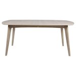 TOILINUX Table à manger extensible 6 à 8 places en MDF - Beige