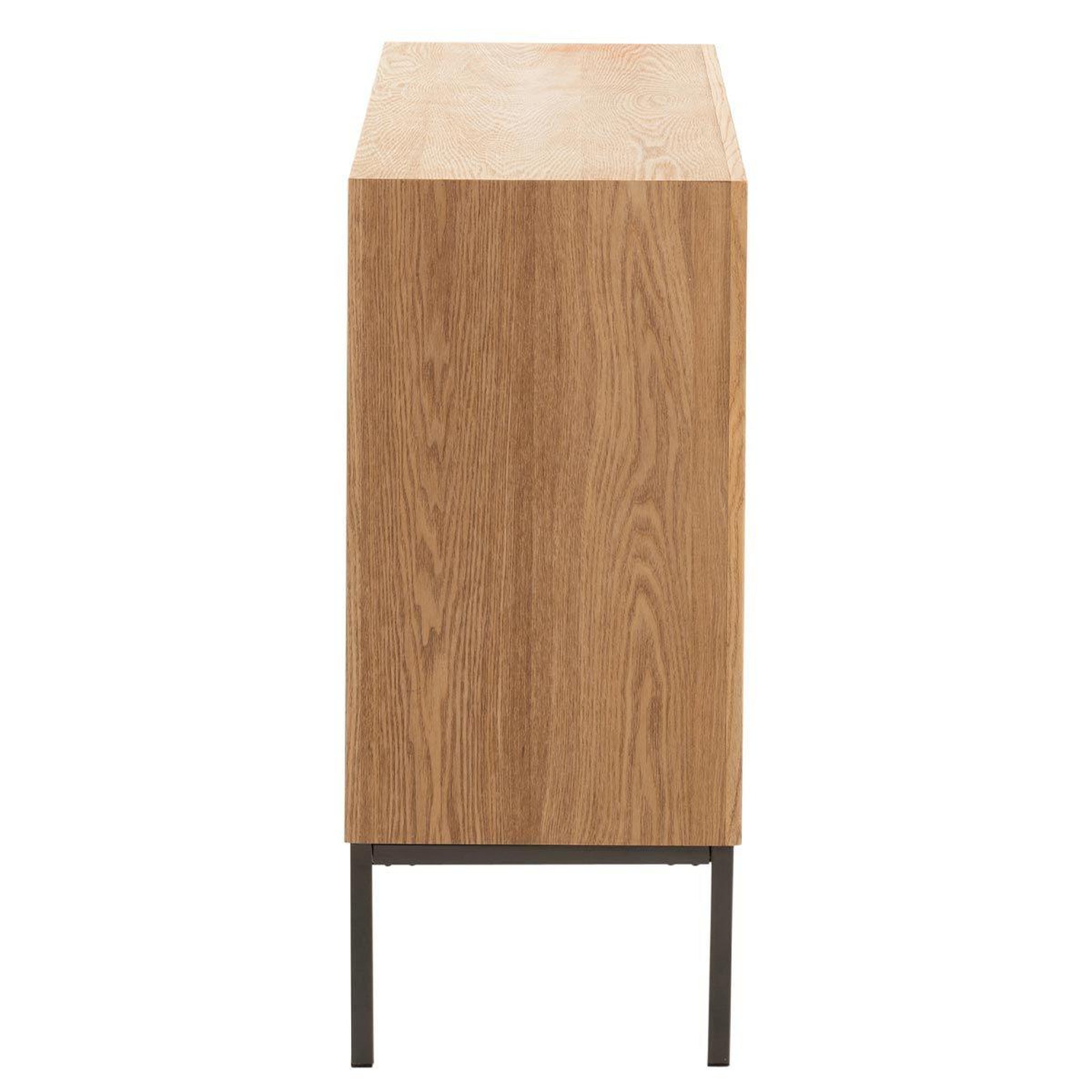 Voir la diapositive 3 : J-LINE Buffet 2 portes en bois  dresa  80cm naturel