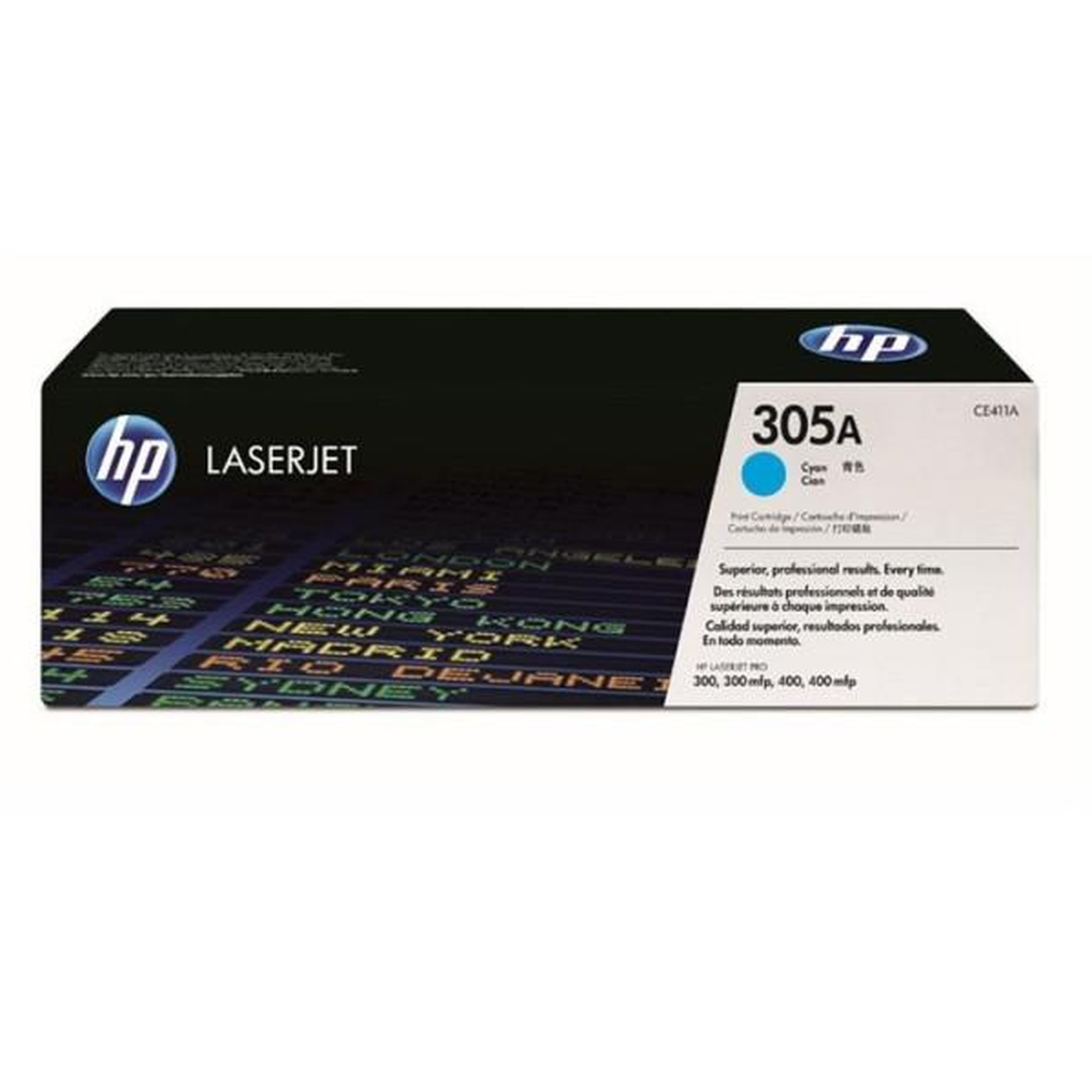 HP Cartouche de Toner HP 305A Cyan Authentique (CE411A) pour HP Color LaserJet Pro M351 / M375 / M451 / M475