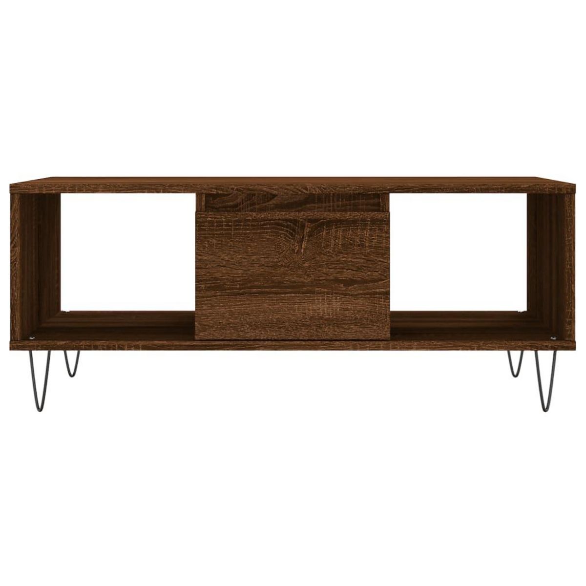 VIDAXL Table basse Chene marron 90x50x36,5 cm Bois d'ingenierie