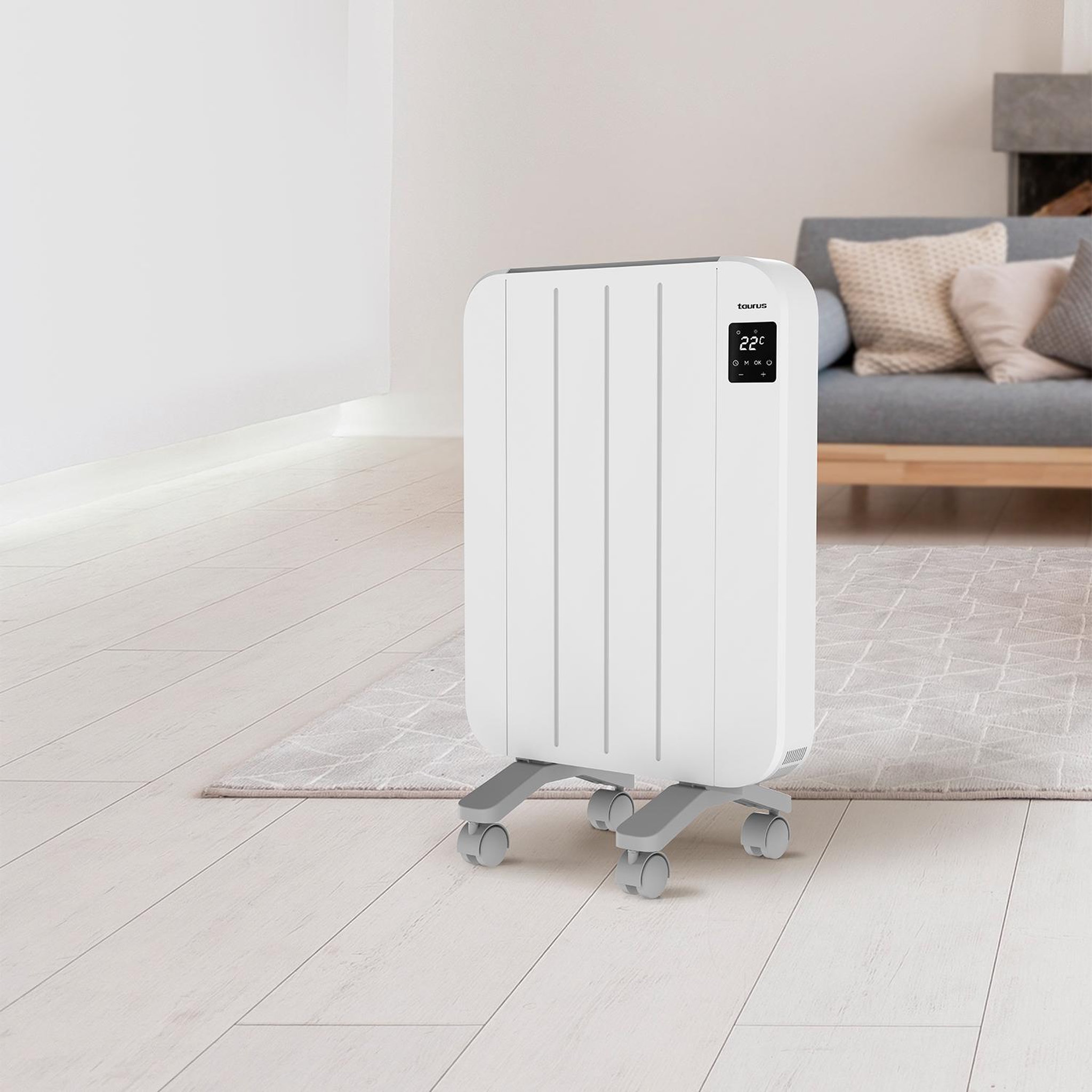 Voir la diapositive 4 : Taurus Radiateur électrique 1000w blanc - NEPAL 1000