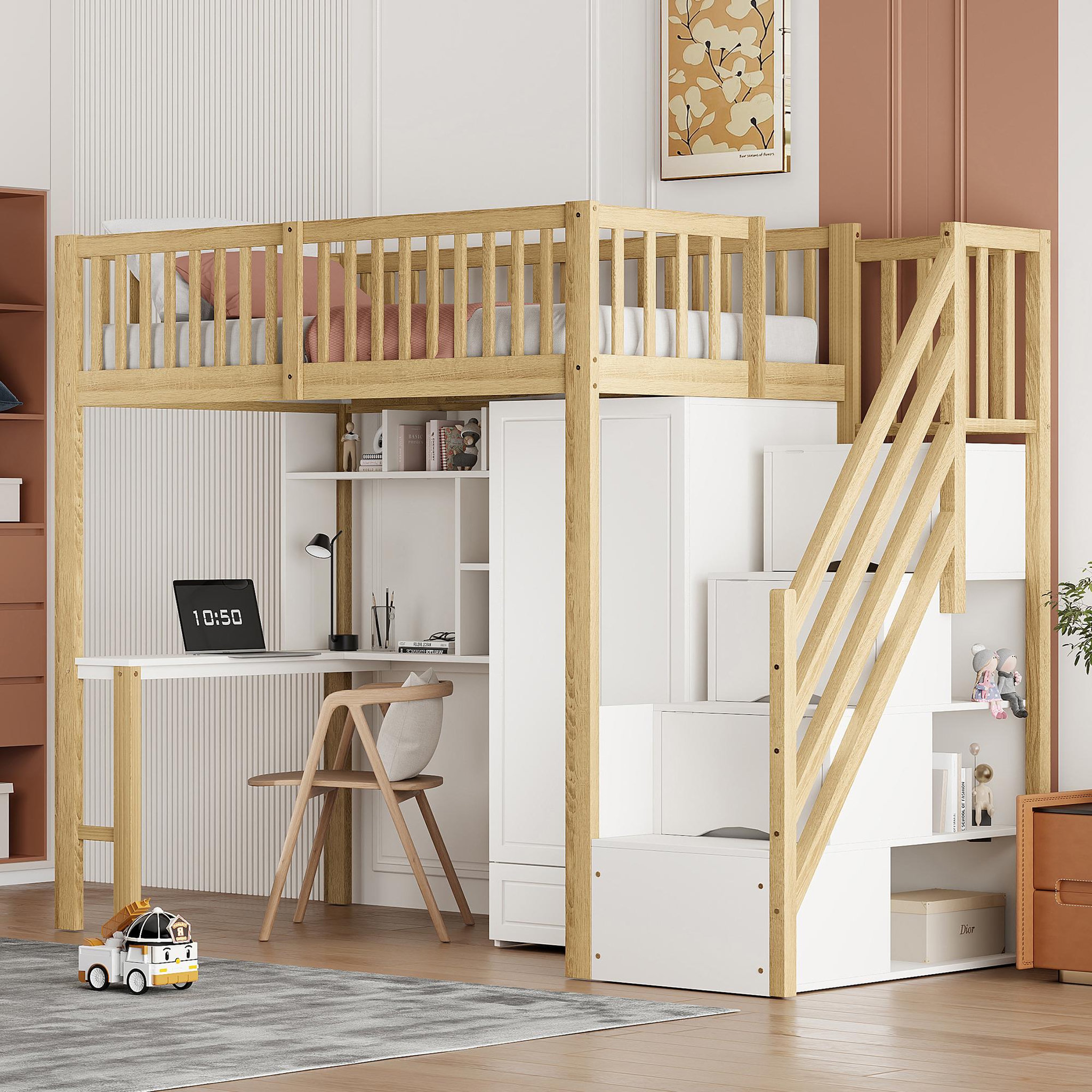 Voir la diapositive 4 : MERAX Lit mezzanine enfant
