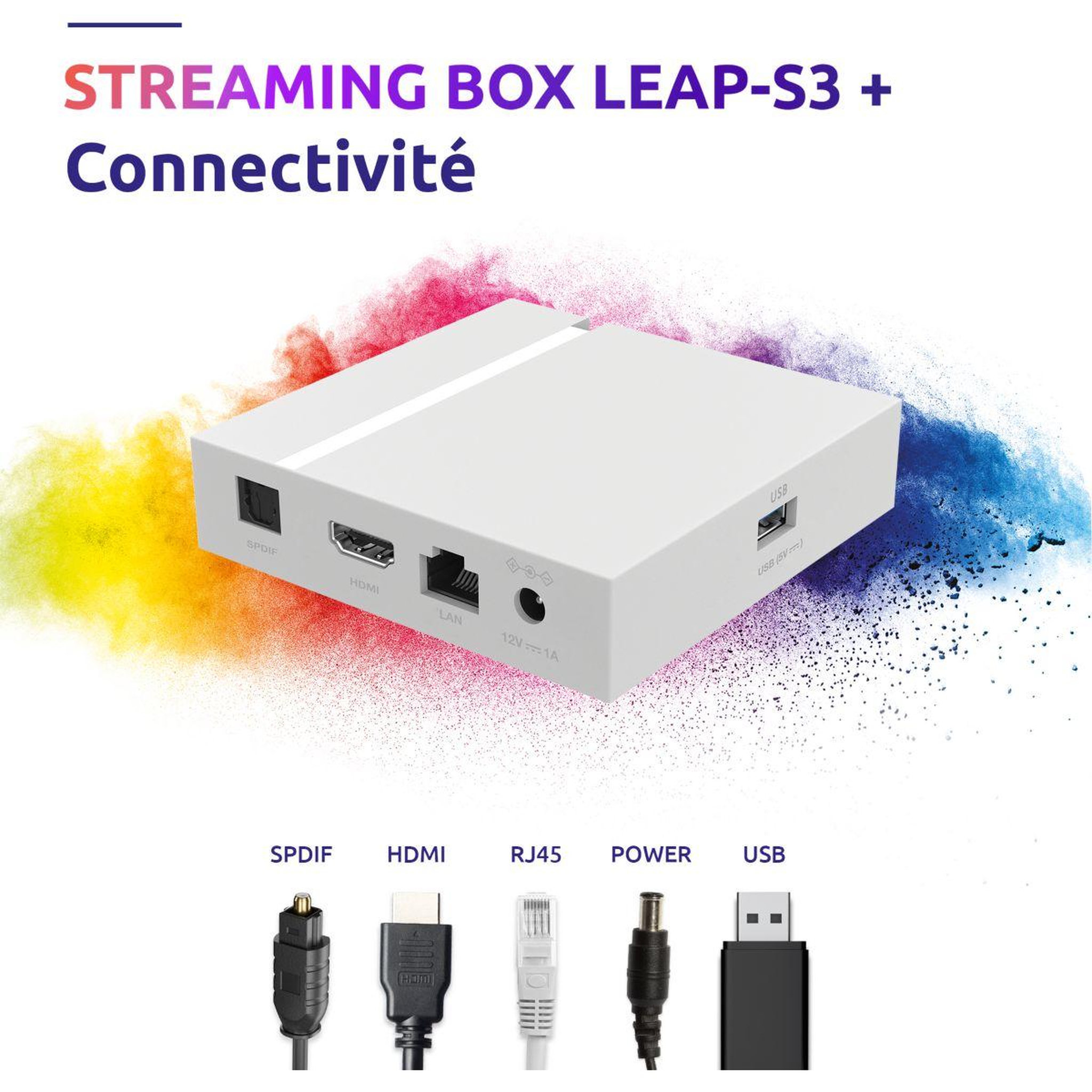 Voir la diapositive 4 : Strong Passerelle multimédia LEAP-S3+ V2 Box Google TV 4K Chromecast