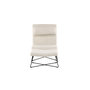 Voir la diapositive 4 : Paris Prix Fauteuil & Pouf Design Bouclette  Laconia  88cm Blanc