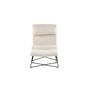 Voir la diapositive 4 : Paris Prix Fauteuil & Pouf Design Bouclette  Laconia  88cm Blanc