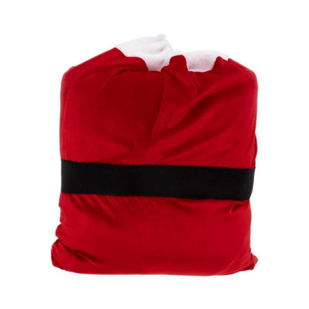 ATMOSPHERA Hotte de Noël  Veste Santa  70cm Rouge & Noir