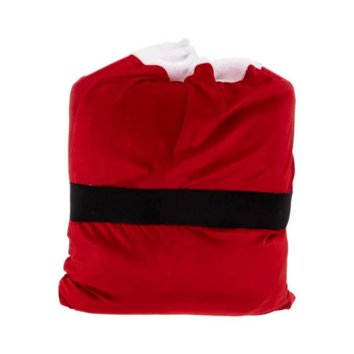 ATMOSPHERA Hotte de Noël  Veste Santa  70cm Rouge & Noir