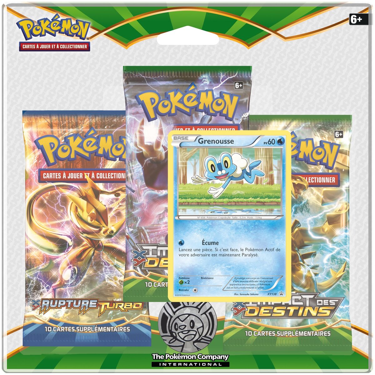 ASMODEE Pack 3 Boosters Pokemon XY10