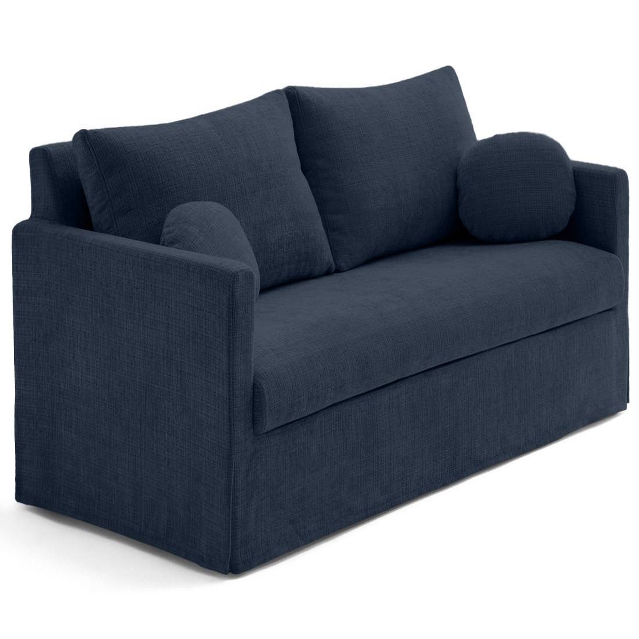 Voir la diapositive 5 : LISA DESIGN Serena - canapé droit déhoussable 3 places en velours texturé