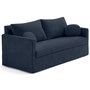 Voir la diapositive 5 : LISA DESIGN Serena - canapé droit déhoussable 3 places en velours texturé