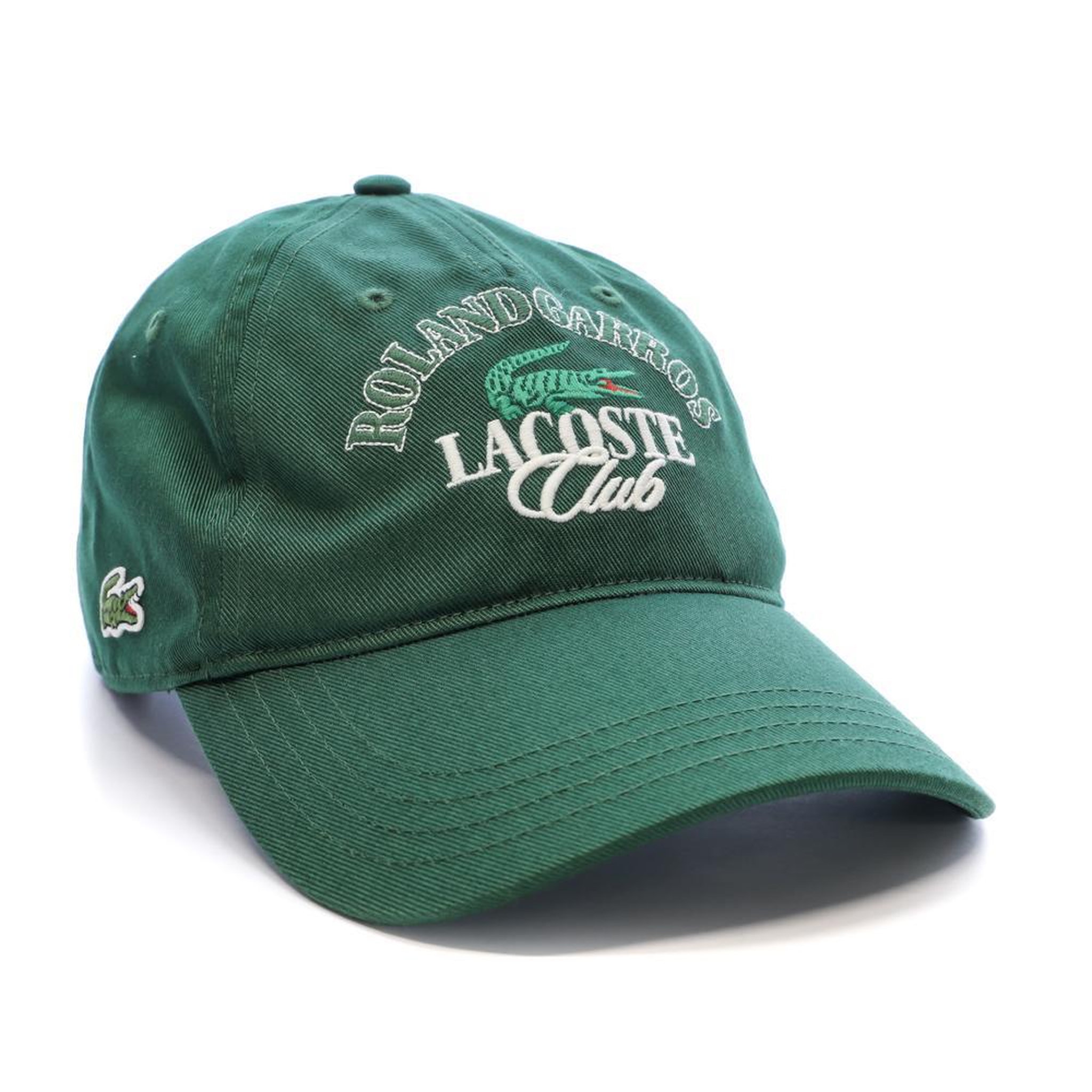 Voir la diapositive 2 : Lacoste Casquette verte lacoste roland garros