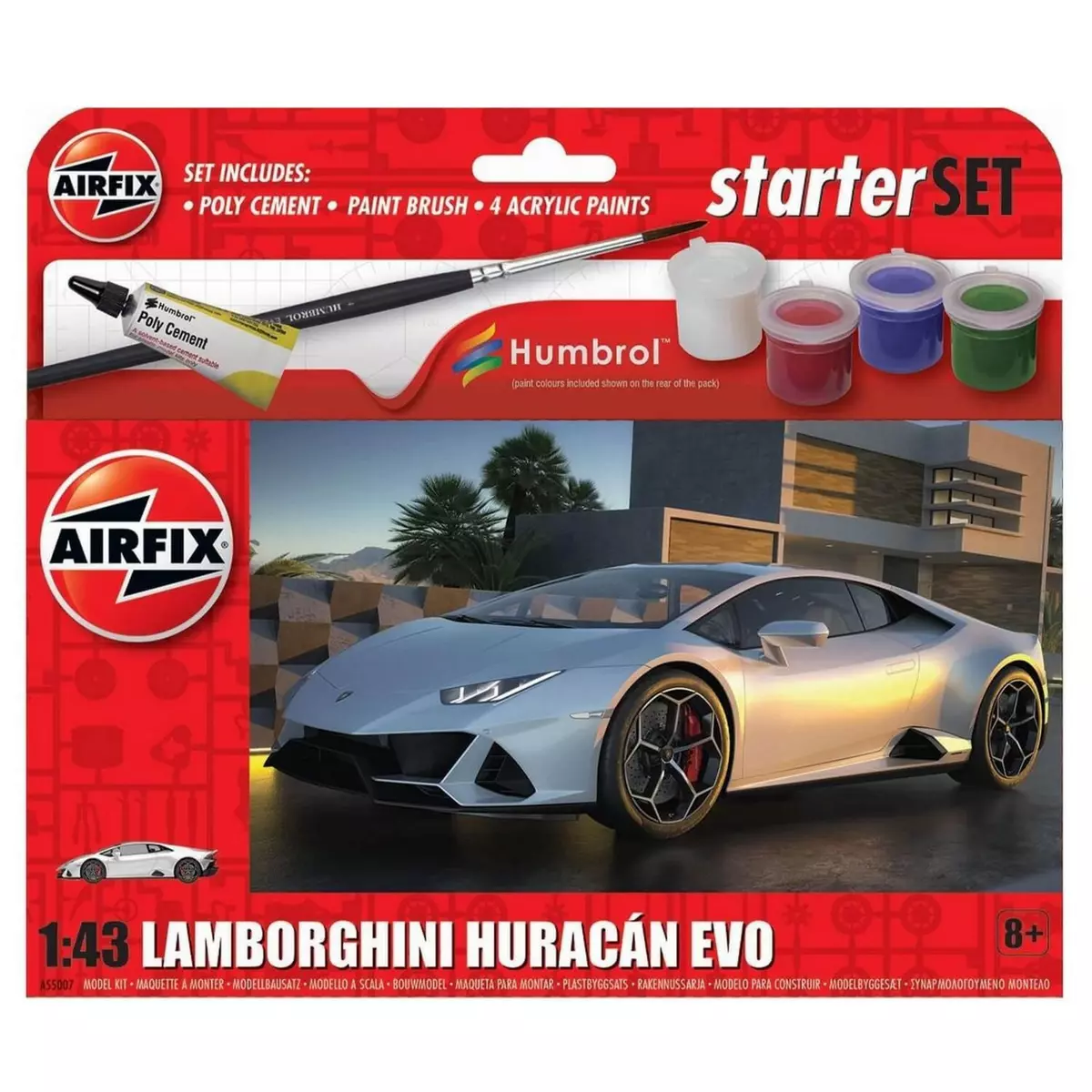 Airfix Maquette voiture : Starter Set - Lamborghini Huracán EVO