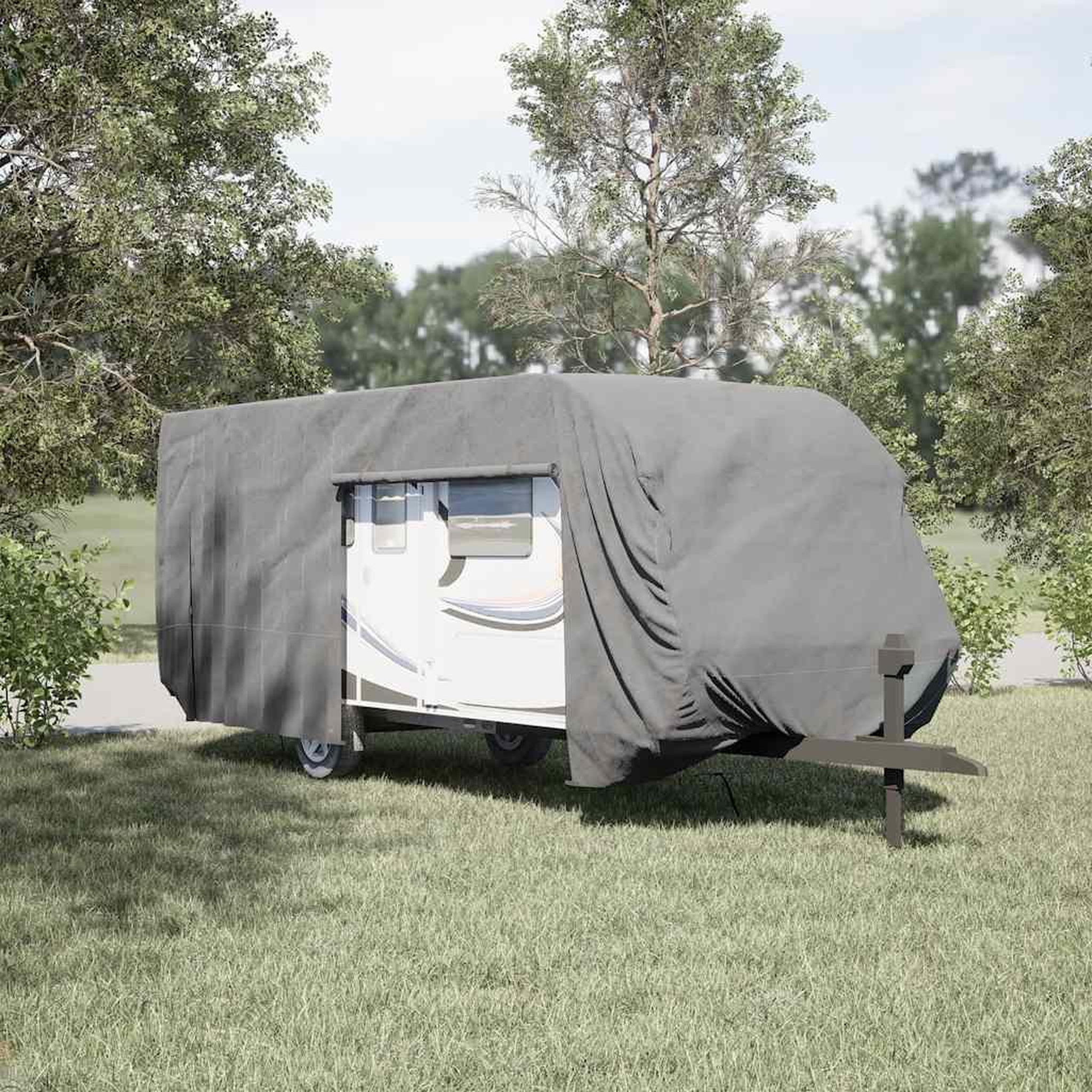 Voir la diapositive 3 : VIDAXL Housse de caravane gris 732x250x220 cm tissu non tisse